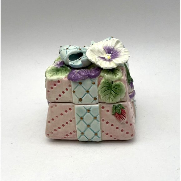 Vtg. Fitz & Floyd Essentials Trinket Box - Picture 2 of 7